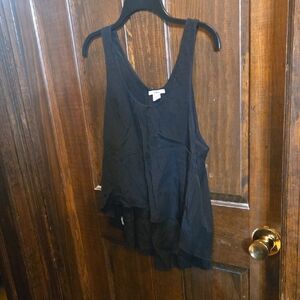 Bar III Black Layered Tank Top
